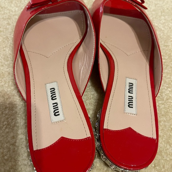 Authentic Miu Miu sandals in RED - Picture 12 of 12